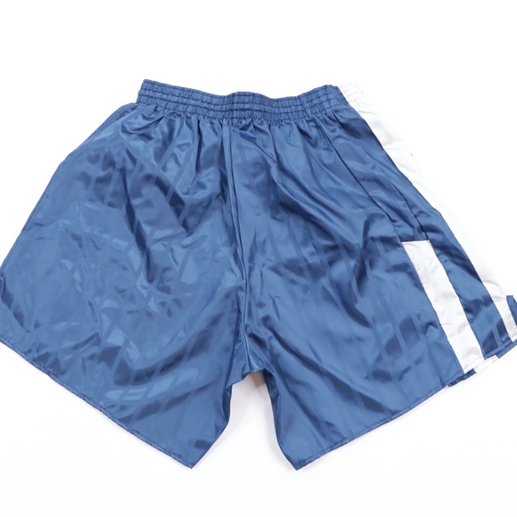 80s Mens Medium Color Block Soccer Shorts Blue USA - Picture 5 of 7